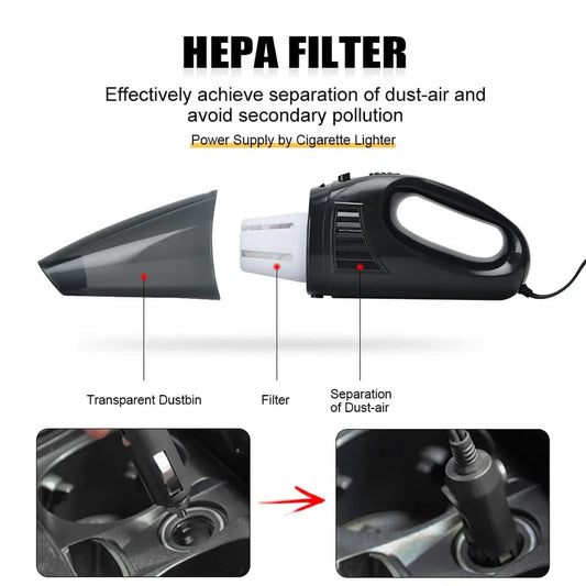 Aspiradora Portátil para Auto | Compacta, Potente y Recargable | ENVIO GRATIS.